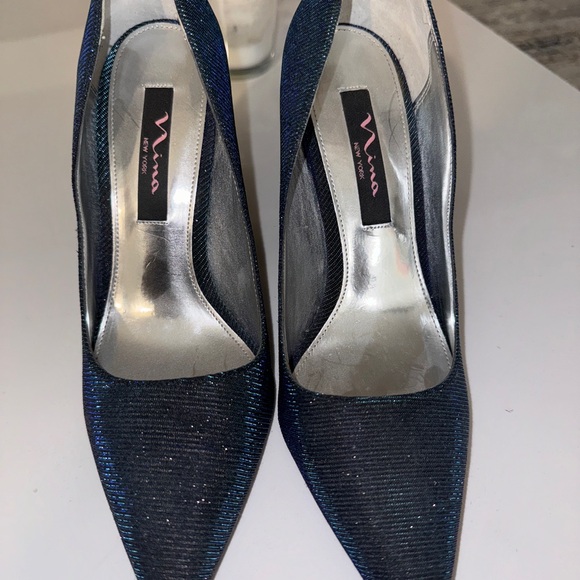 Sparkly blue heels - Picture 2 of 3